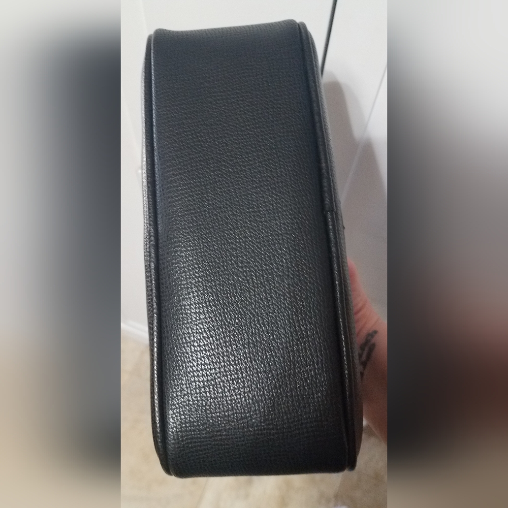 Karl Lagerfeld- NWT! Black Crossbody Camera Bag with White Logo Strap - Picture 9 of 14